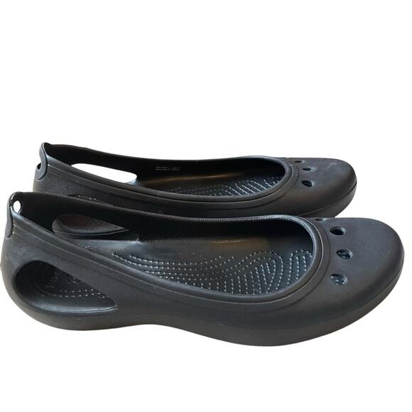 Crocs Kadee‎ Women's Black Flats Size 10 - Picture 1 of 6